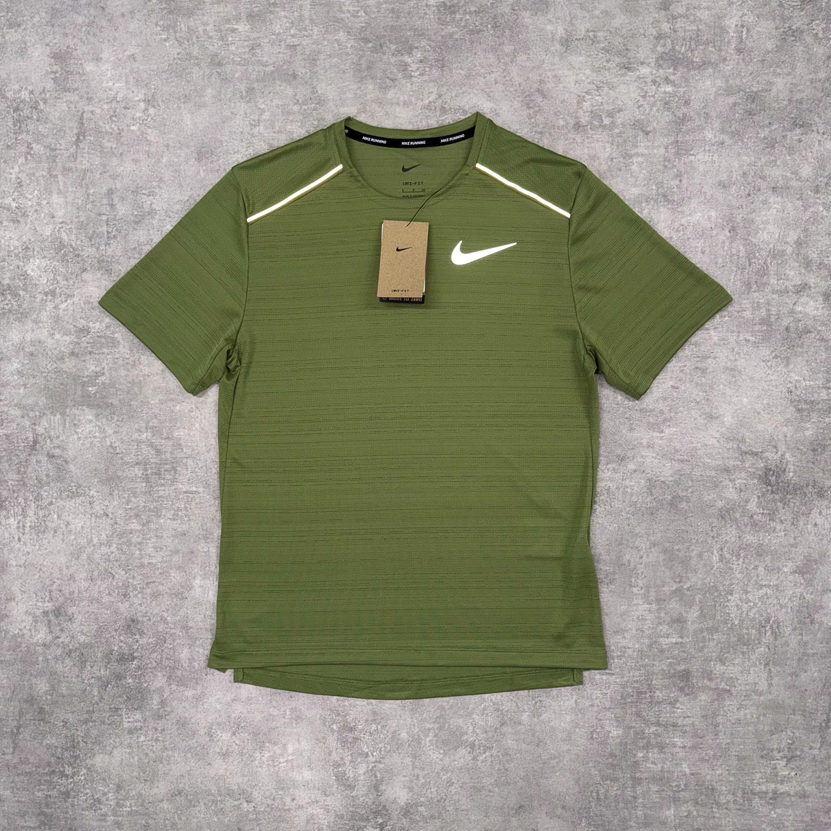 NIKE MILER 1.0 T SHIRT - KIWI